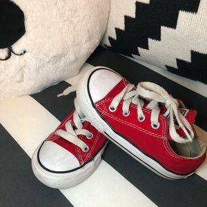 Toddler Red Converse- 7C